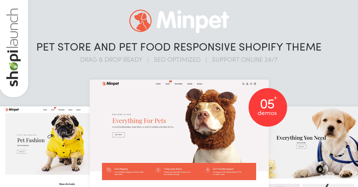 Minpet - Pet Store and Pet Food Responsive Shopify Theme