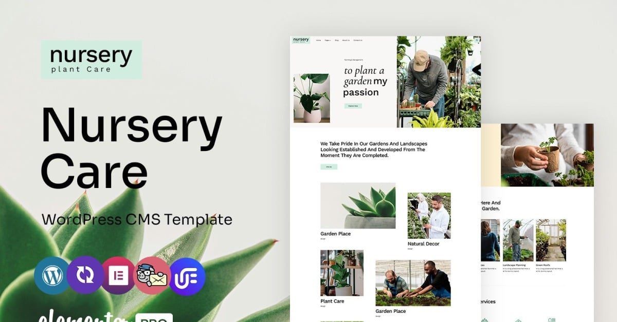 Nursery - Nursery Plant And Garden Multipurpose WordPress Elementor Theme