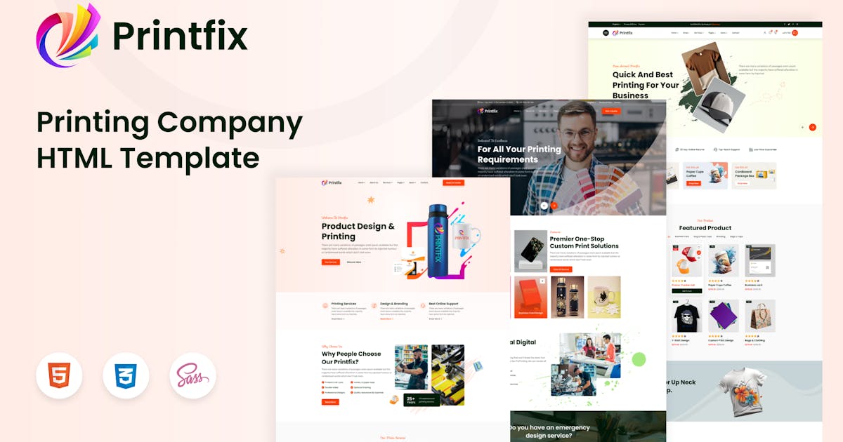 Printfix - Printing Services Company HTML5