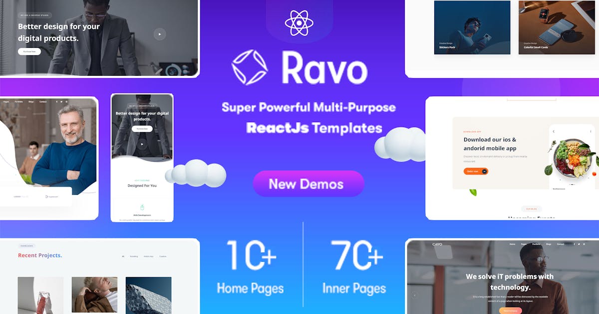 Ravo - React Multipurpose Creative Template