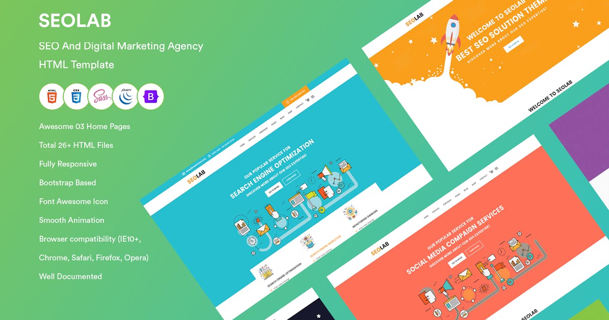 SEO & Digital Marketing Agency HTML Template