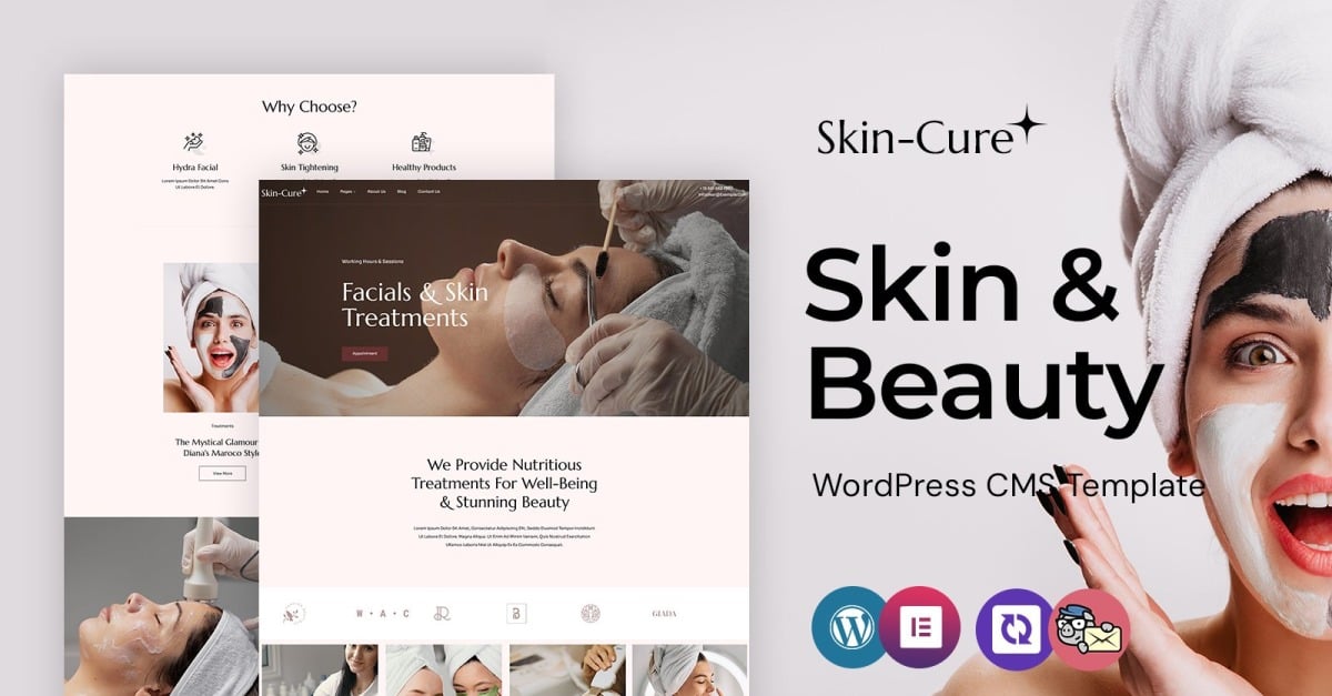 Skincure - Skincare and Treatment WordPress Elementor Theme
