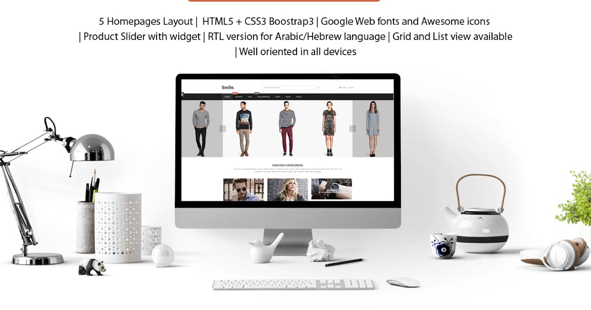 Smile - HTML E-commerce Bootstrap Template
