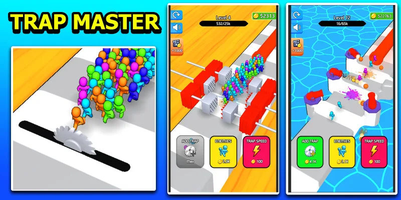 Trap Master - Squish Enemies 3D Unity Game Code by NextLevelGames