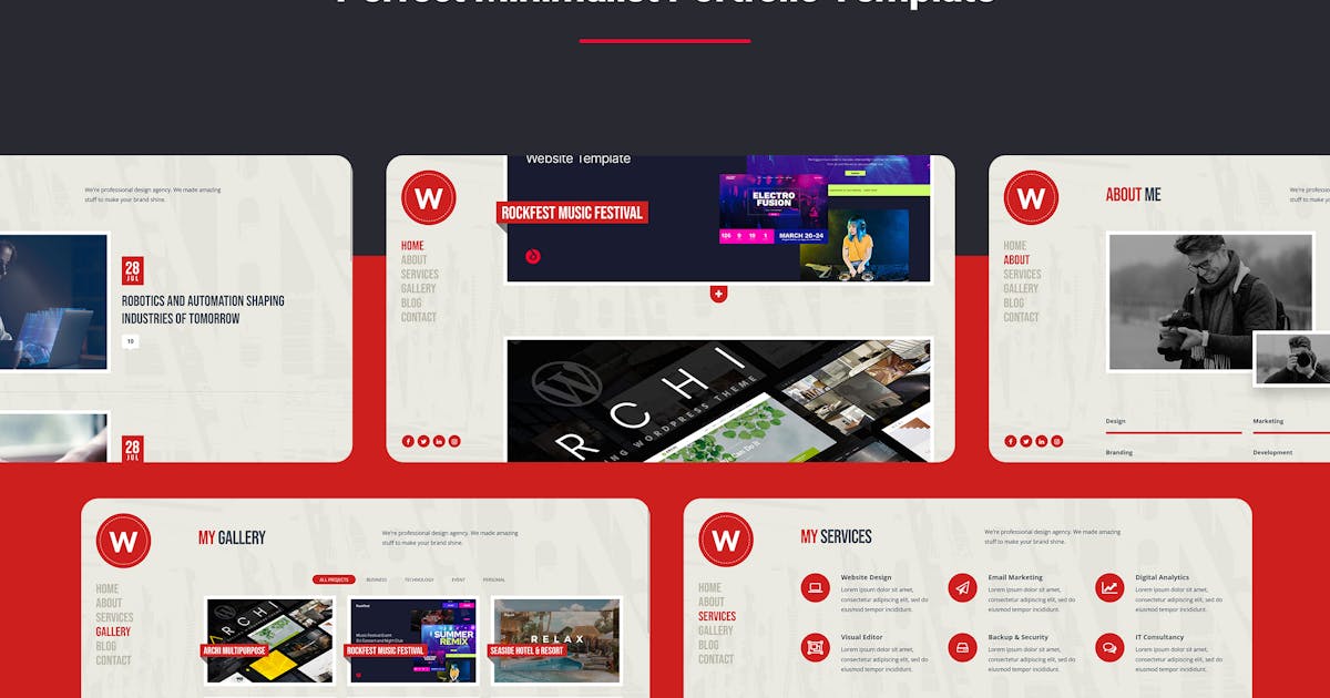 Wellfolio - Agency Portfolio Bootstrap Template