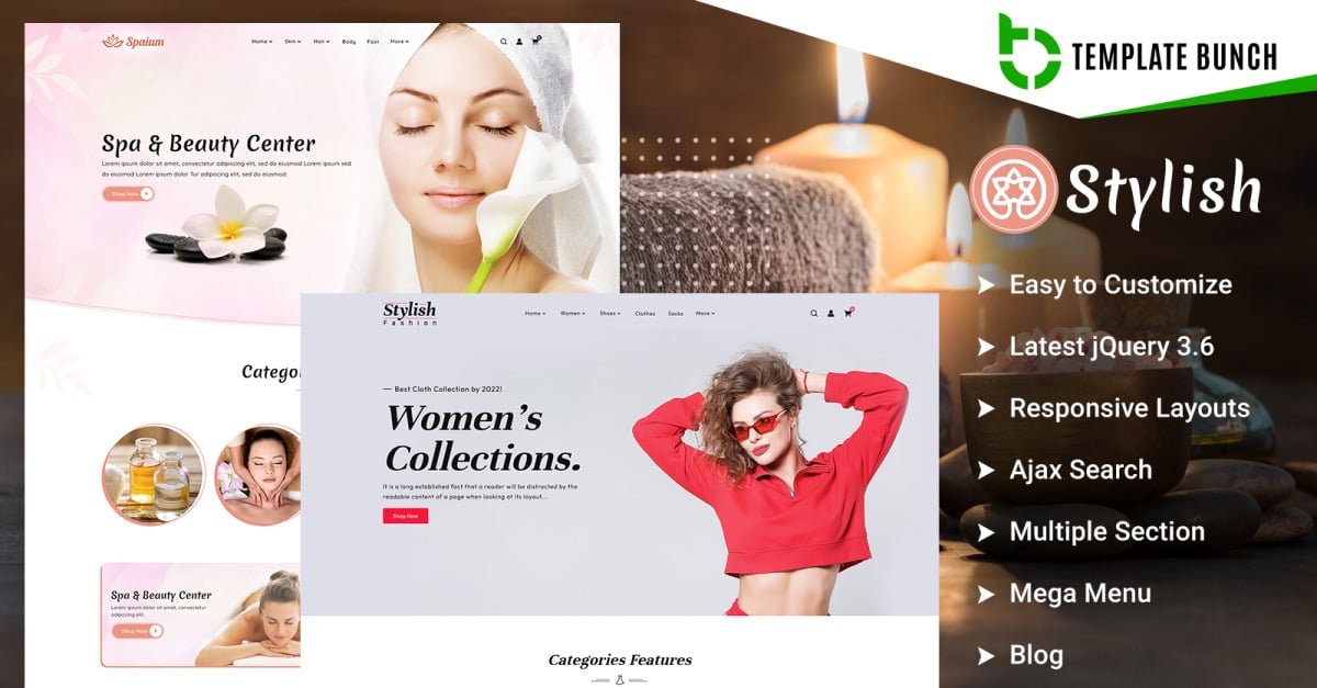 Stylish - Spa and Fashion - Responsive Prestashop Theme for eCommerce