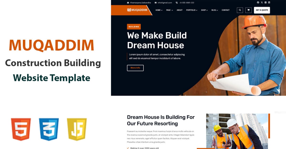 Muqaddim - Construction & Architecture Building Website Template