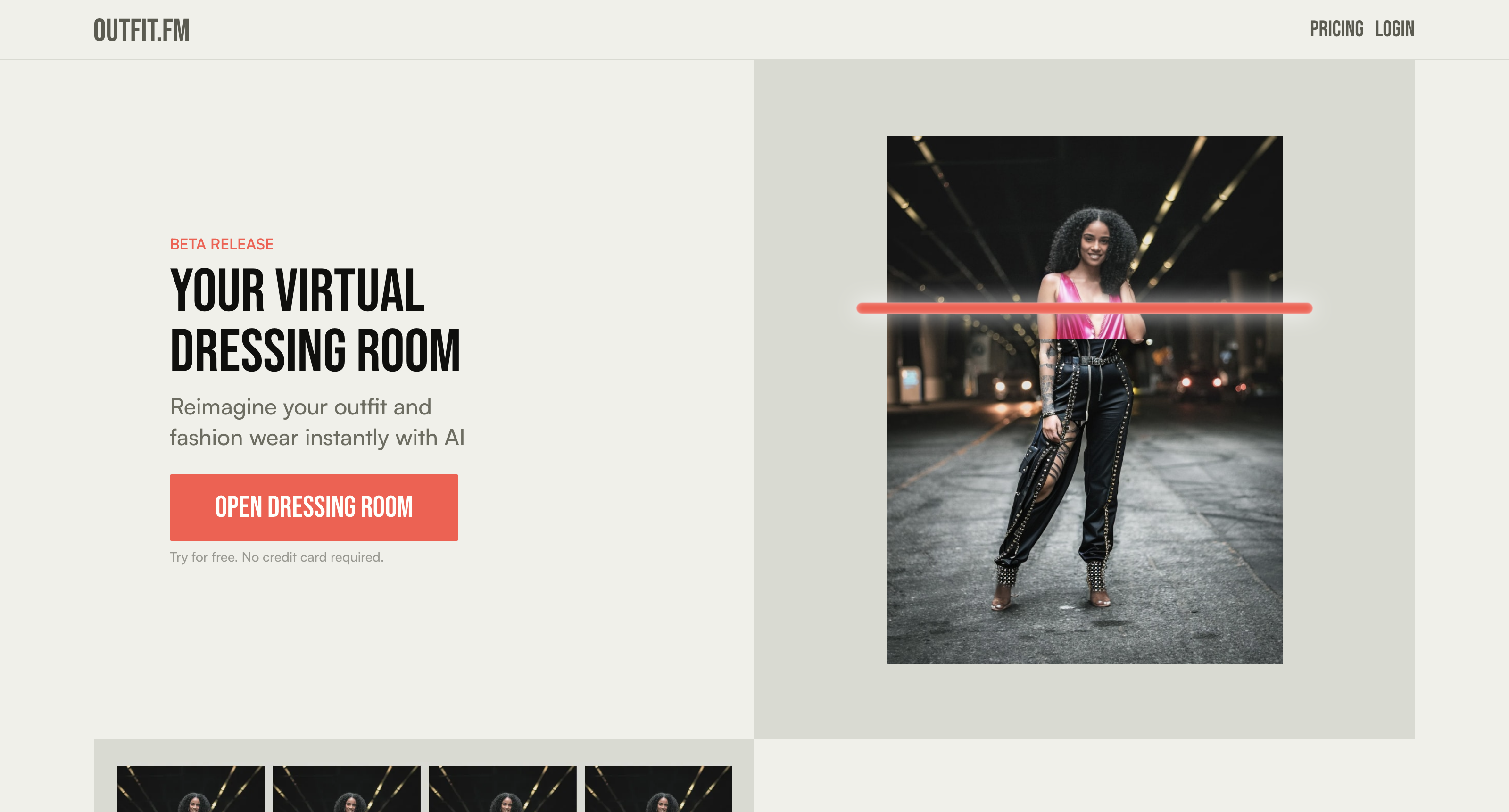 Outfit.fm — Your virtual dressing room