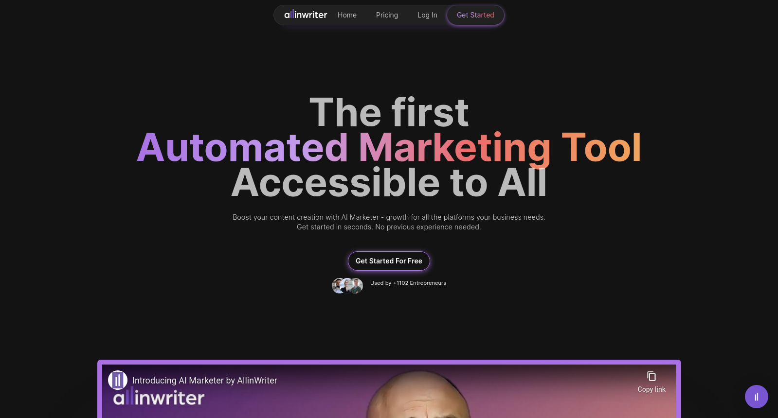 AI Marketer | AllinWriter AI Marketing Automation