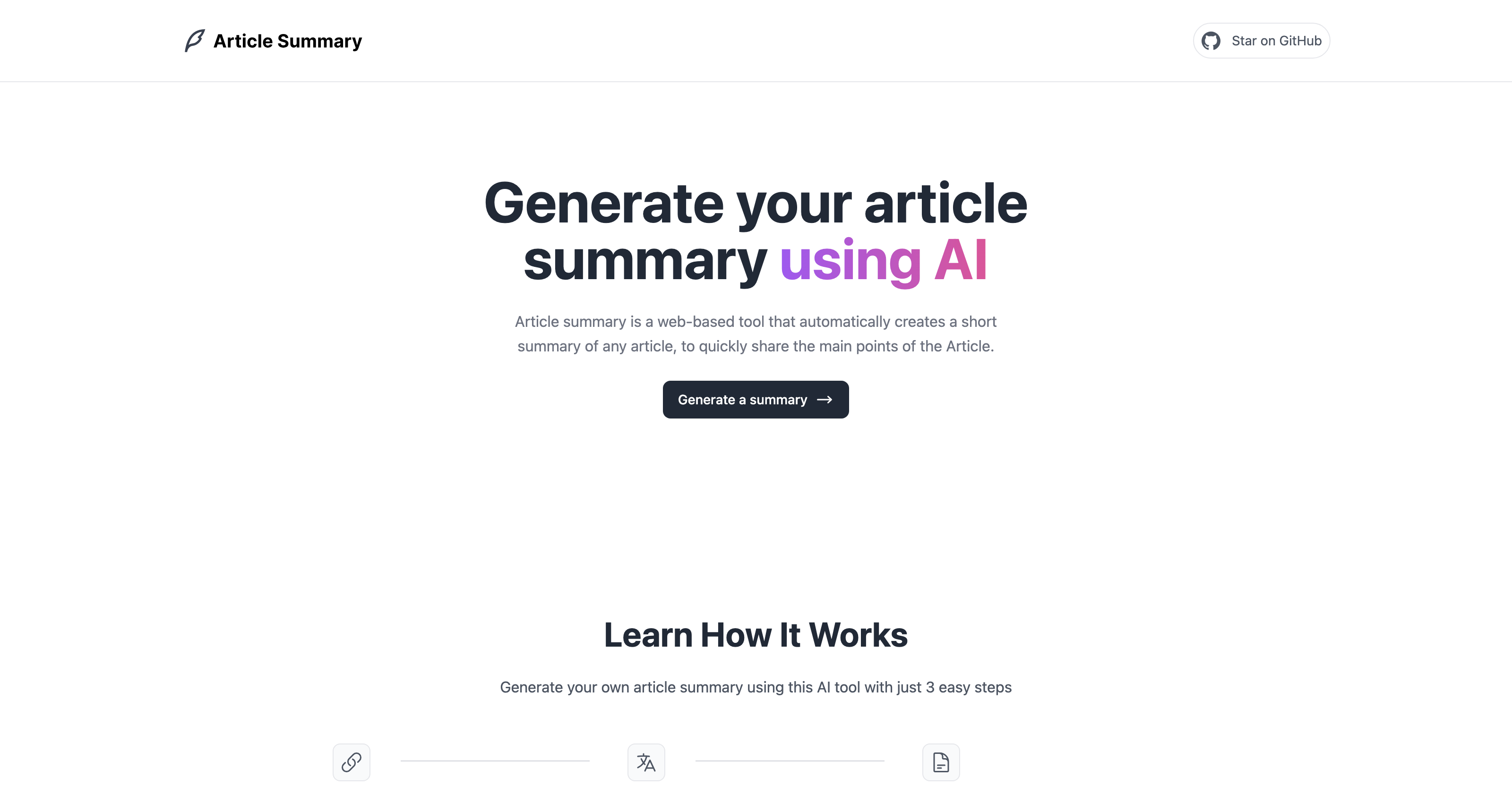Article Summary