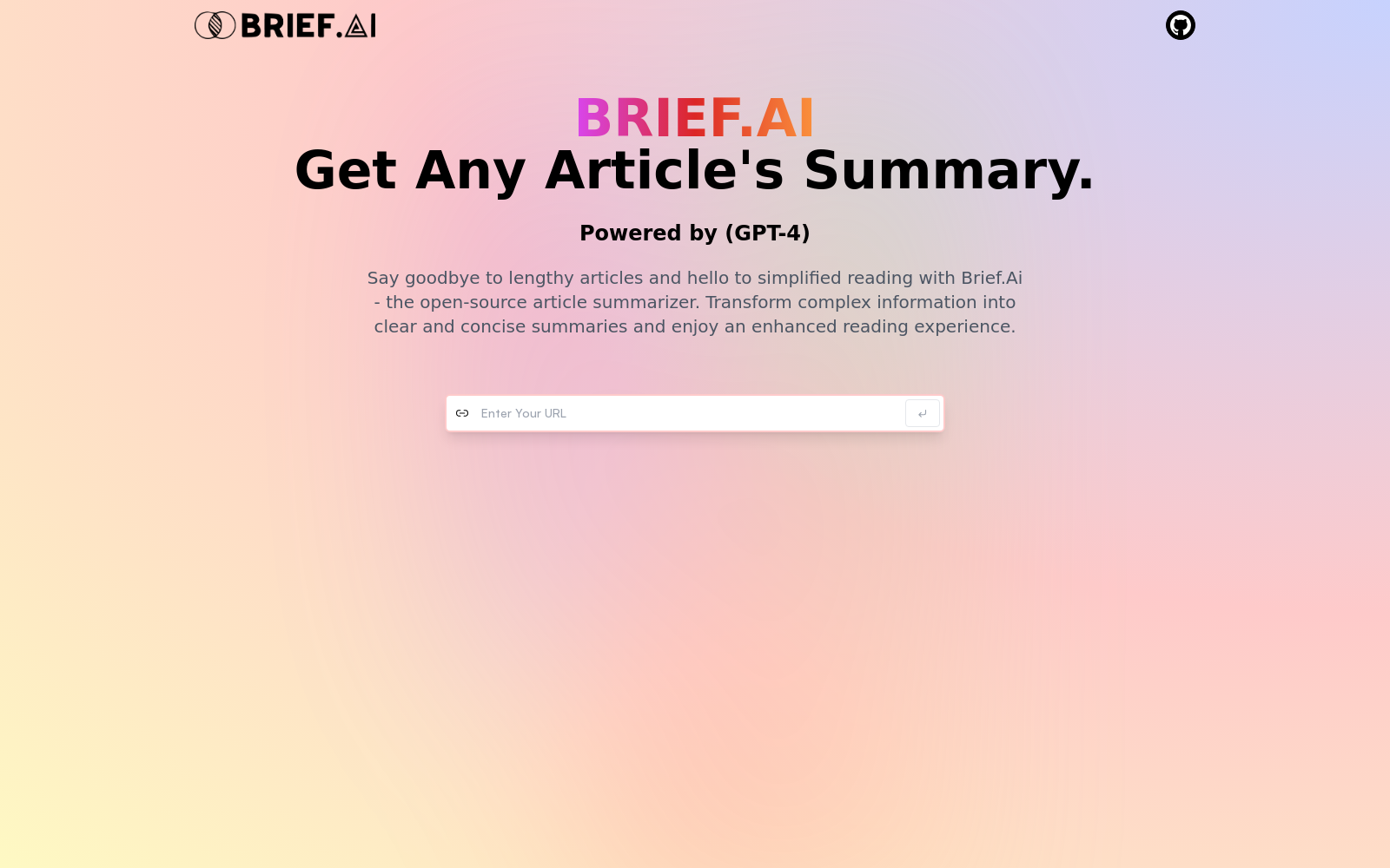 Brief.Ai - Article Summarizer