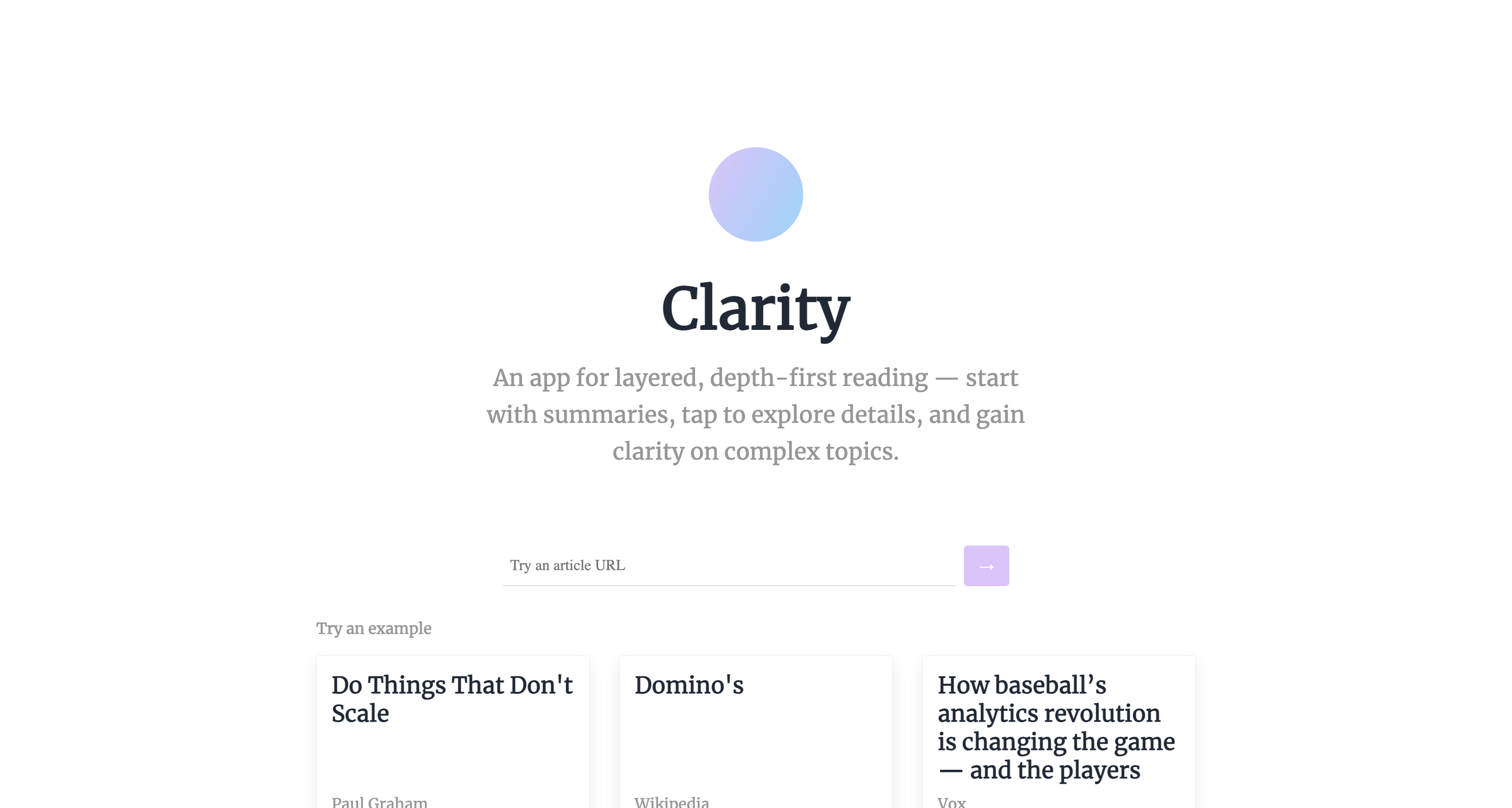 Clarity