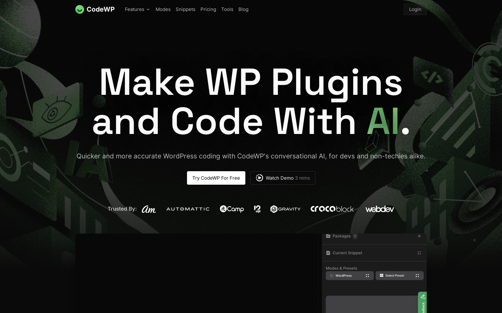 CodeWP - AI For WordPress Creators