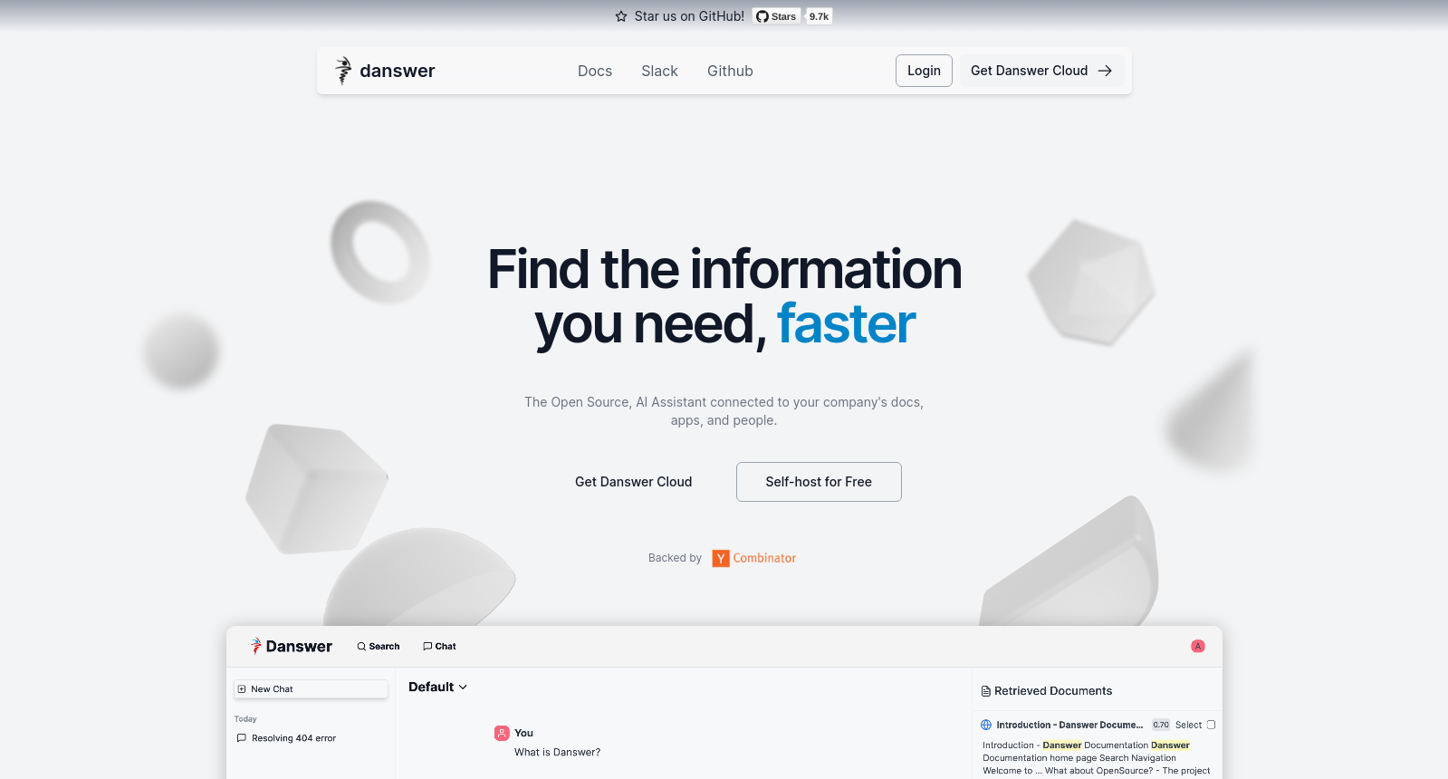 Danswer - Open Source Workplace Search