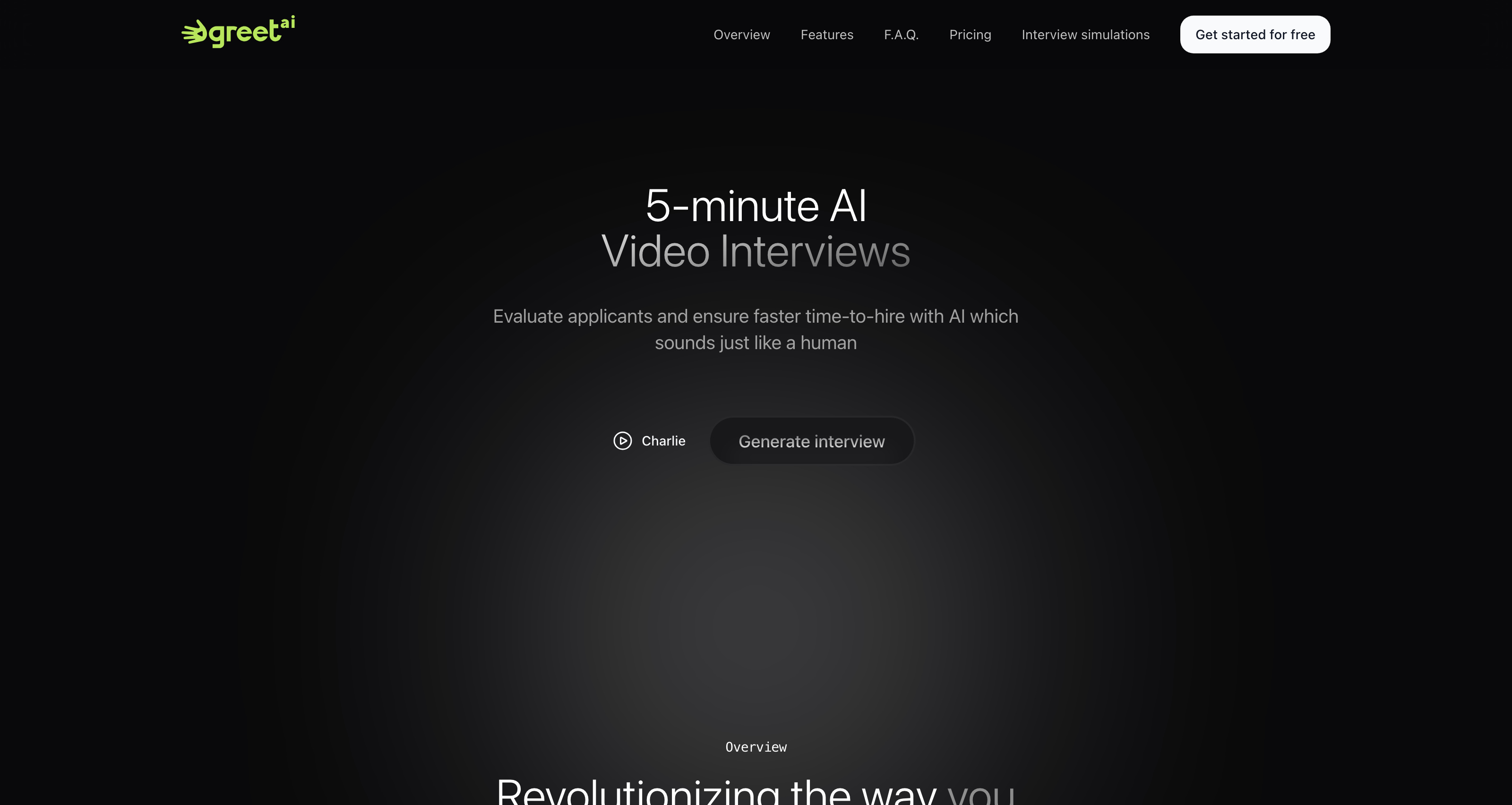 GreetAI ā Screen candidates faster