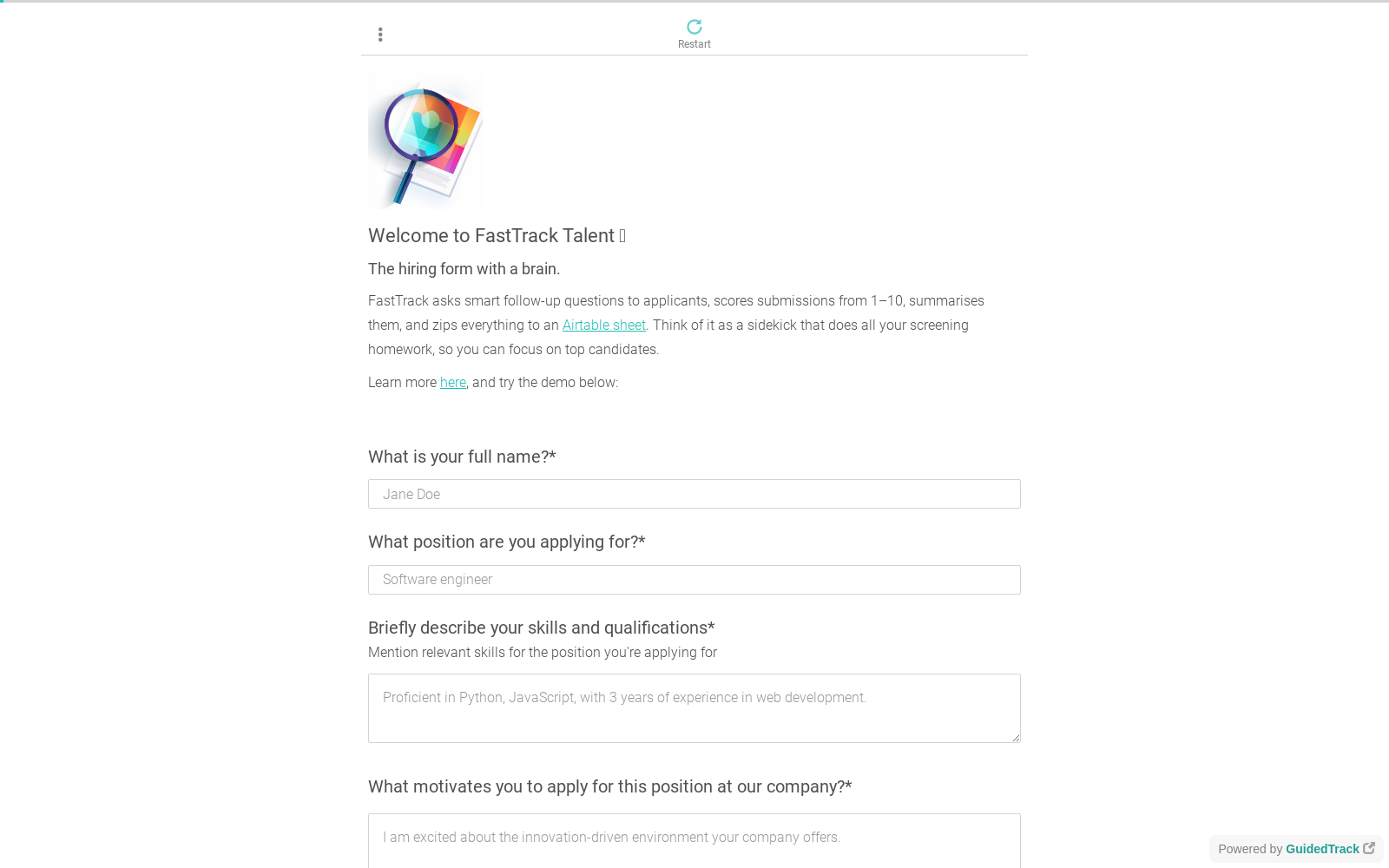 FastTrack Talent | GuidedTrack