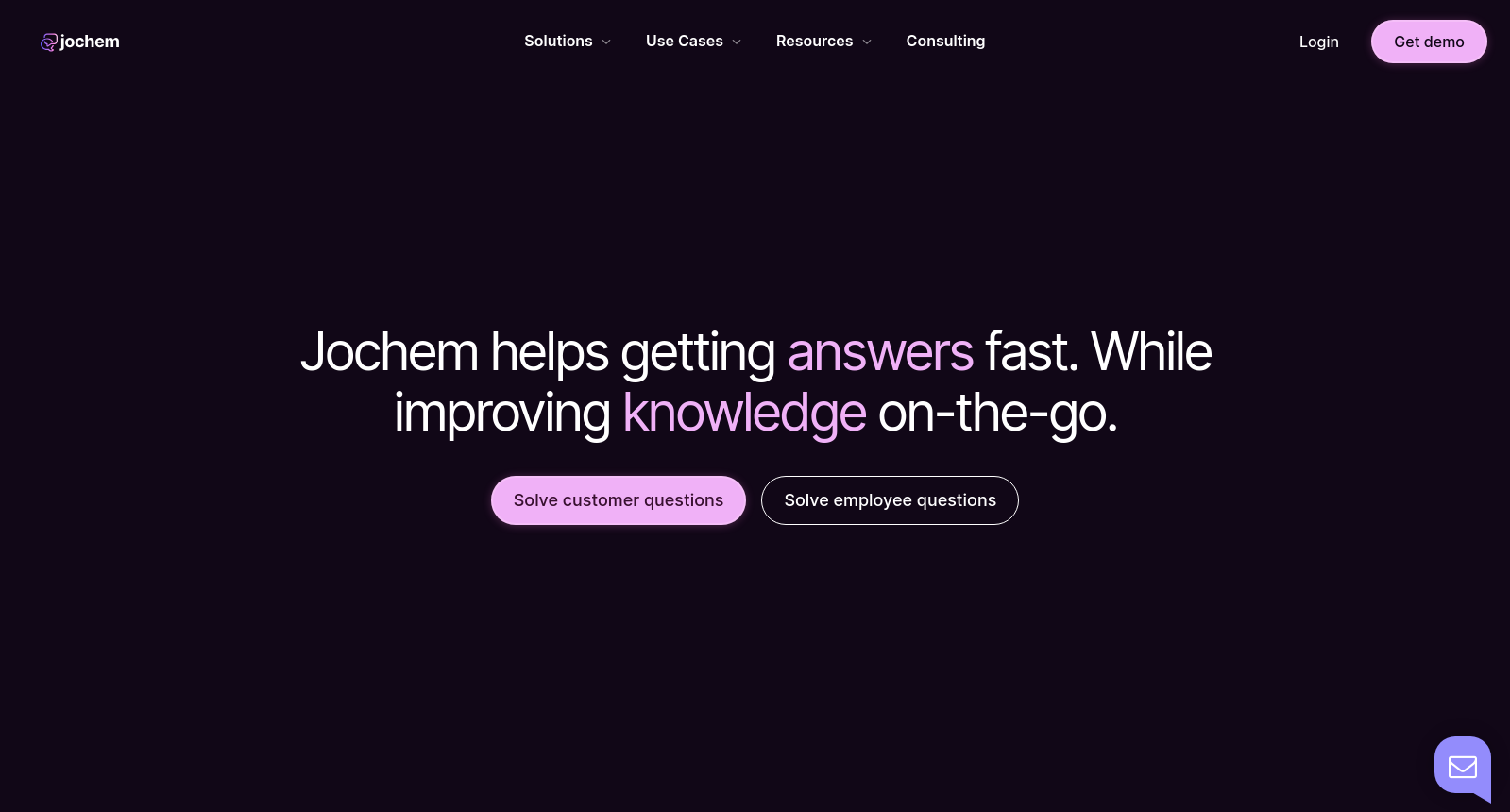 Jochem - Get accurate Answers fast & improve Knowledge on-the-go