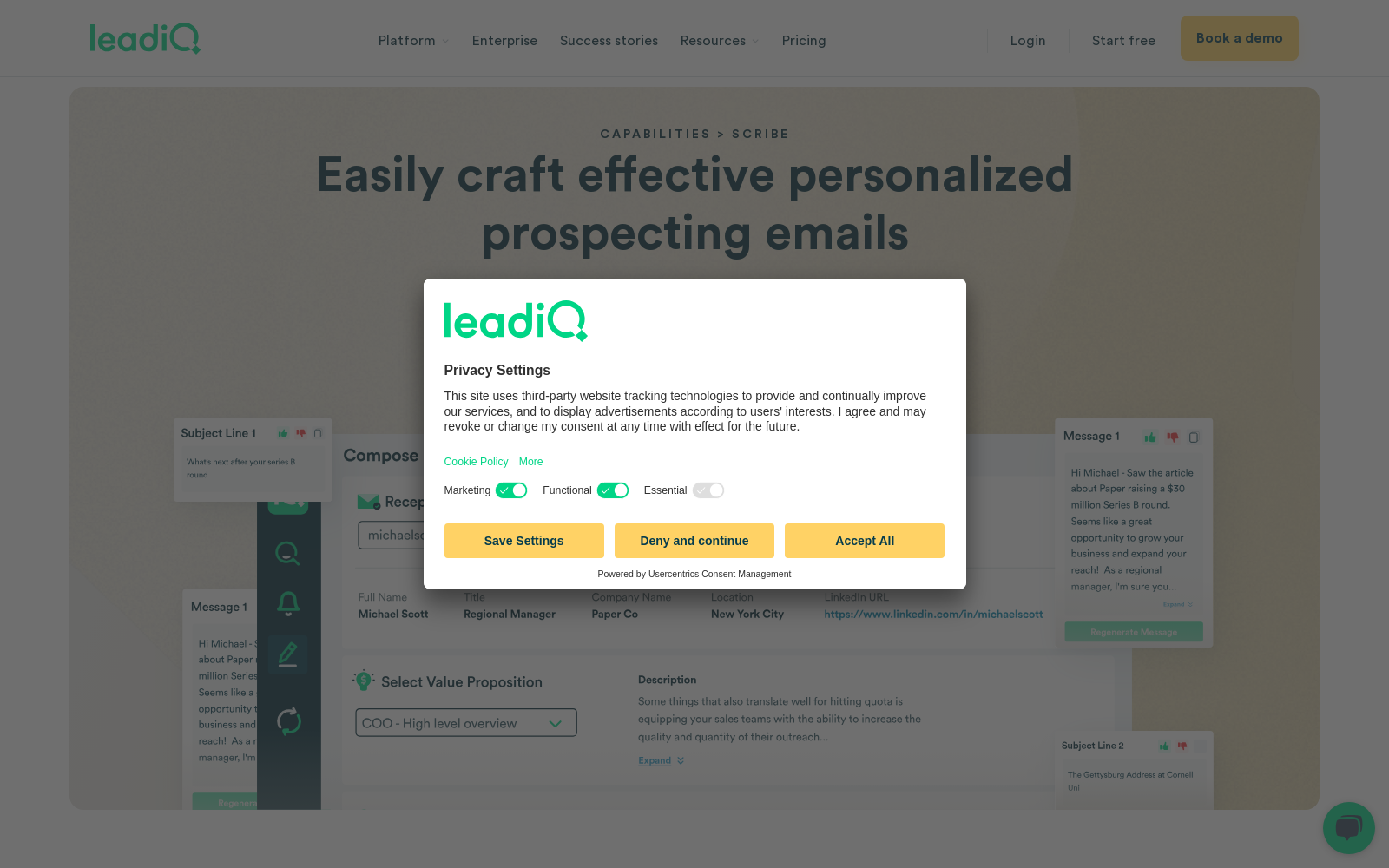 AI-Email Generator for B2B Sales Teams