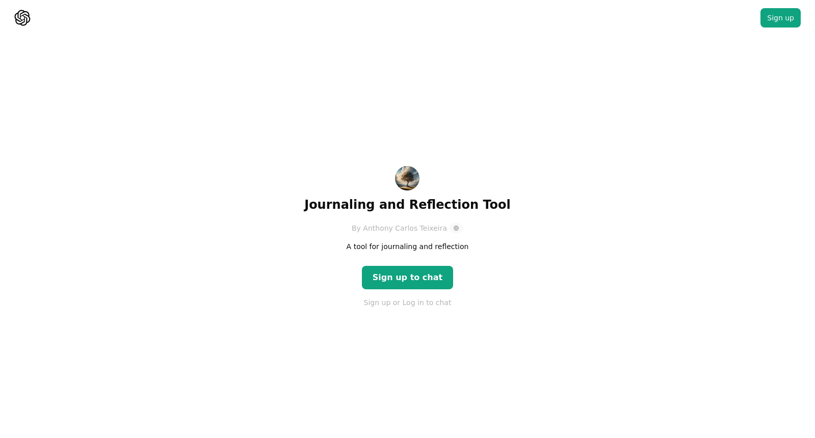 ChatGPT - Journaling and Reflection Tool