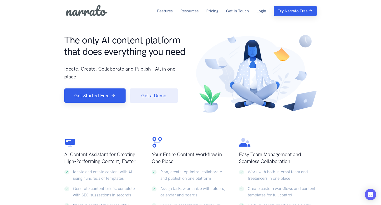 Narrato - AI Content Creation, Marketing & Workflow Software