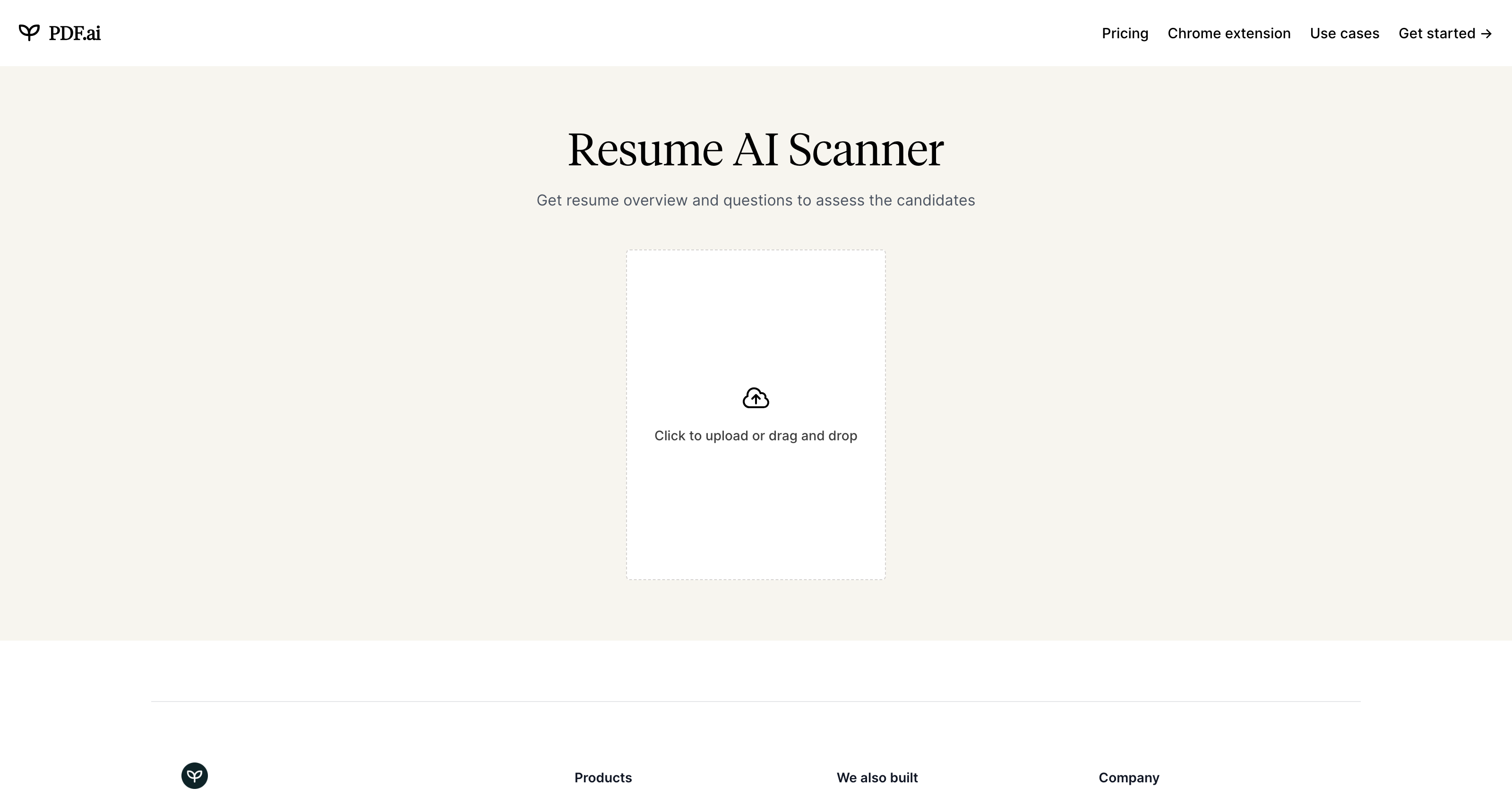 Free Resume Scanner - Generate Candidate Interview Questions