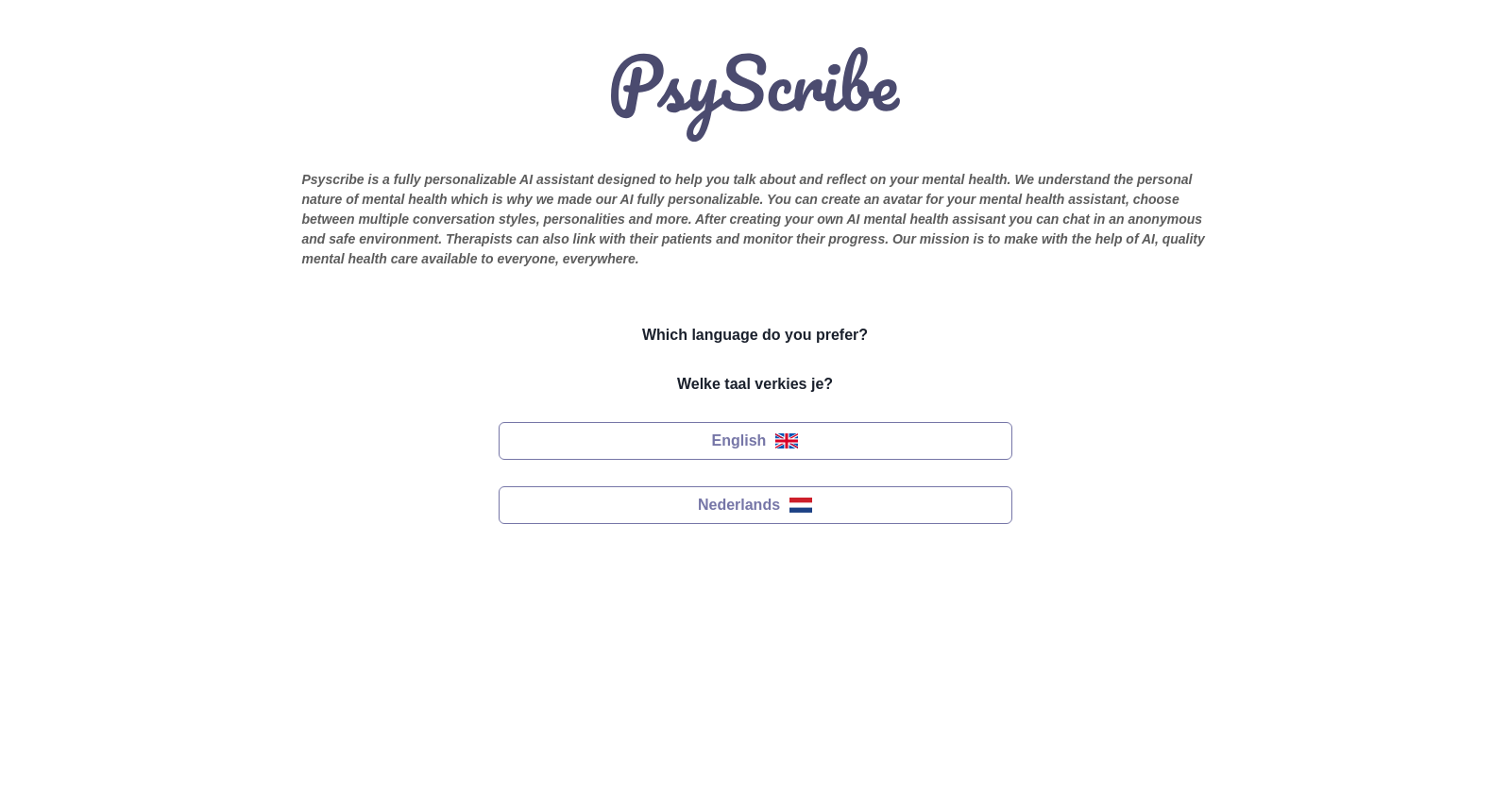 PsyScribe - Your AI Therapist And Mental Health Support