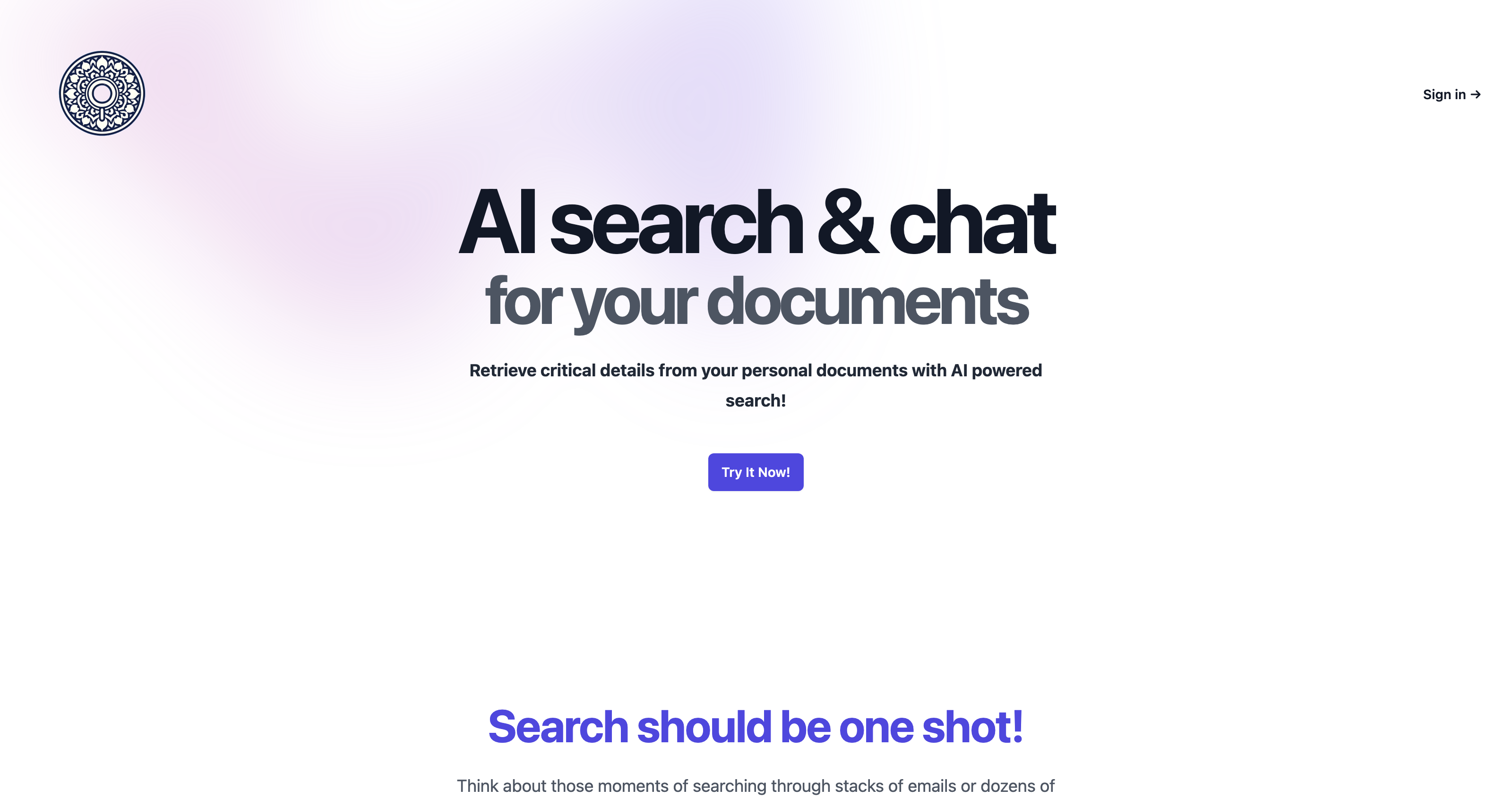 SearchMyDocs.ai | The Ultimate Chat with your PDF, Markdown Documents