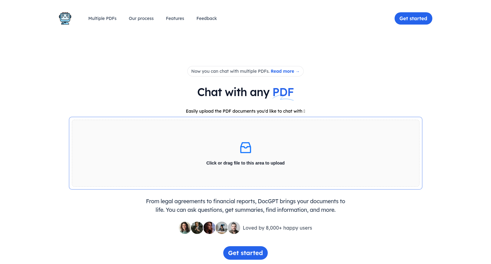 DocGPT - Summarize any PDF document