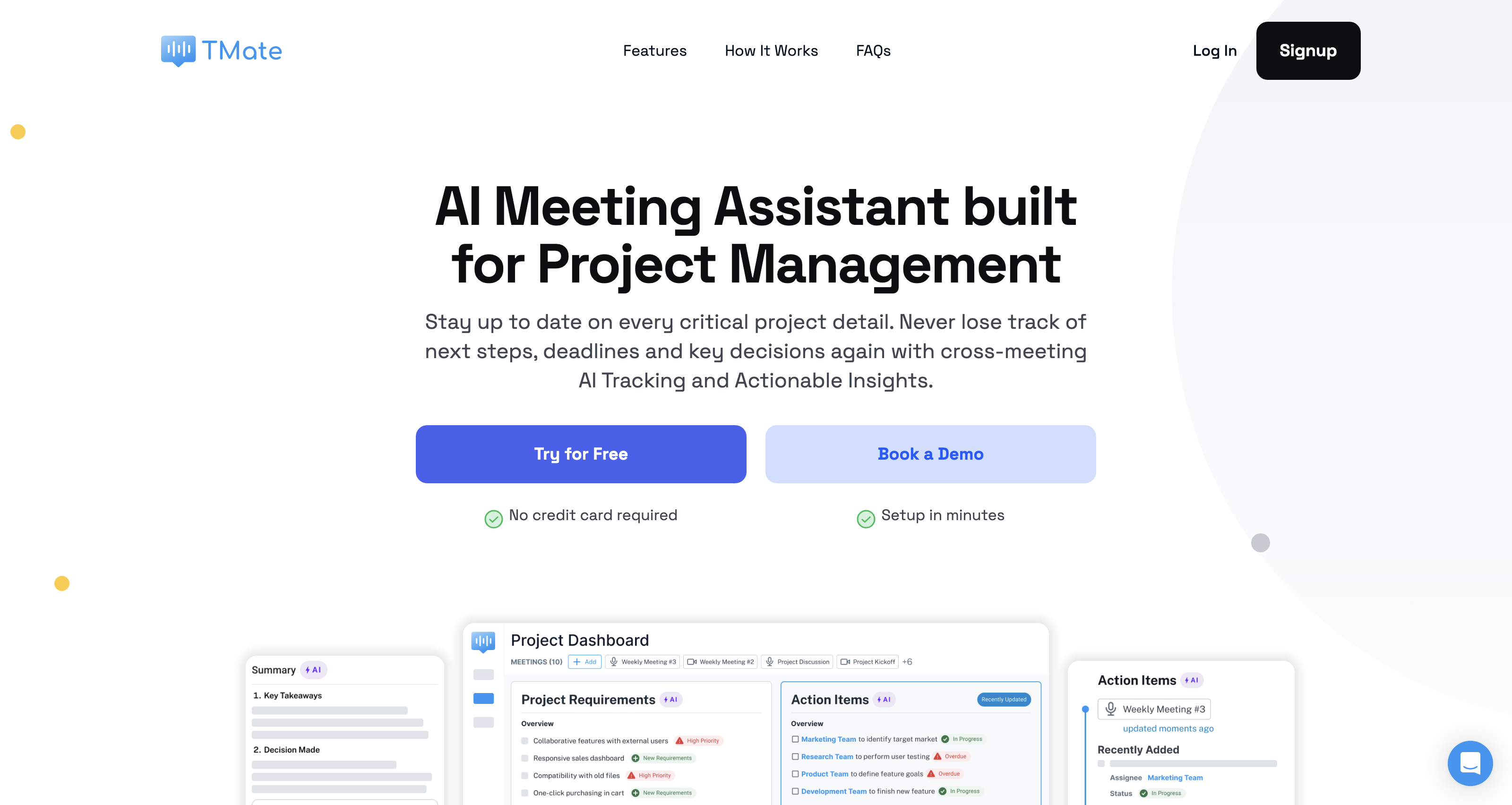 TMate - AI Meeting Assistant built for Project Management