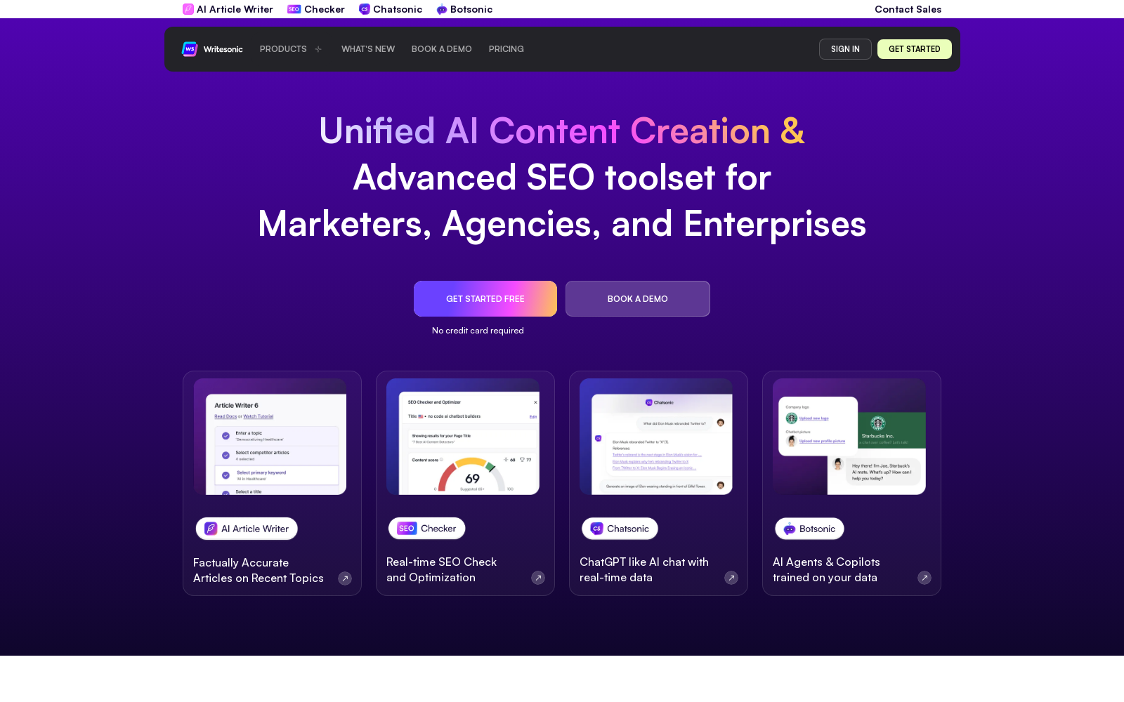 Writesonic - Best AI Writer, AI SEO Toolkit & AI Chatbots